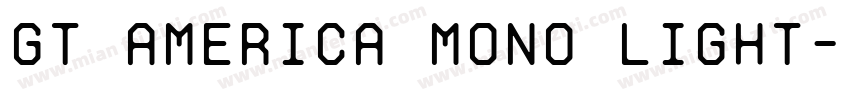 GT America Mono Light字体转换